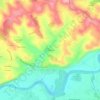 Mapa topográfico La Mothe, altitude, relevo