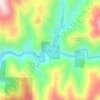 Mapa topográfico Downieville, altitude, relevo