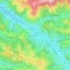 Mapa topográfico Lestrunie, altitude, relevo