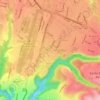 Mapa topográfico Zona 14, altitude, relevo