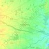 Mapa topográfico Kanchipuram, altitude, relevo
