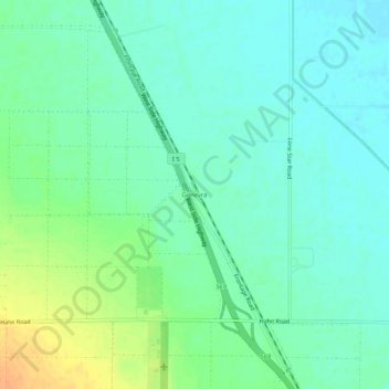 Mapa topográfico Genevra, altitude, relevo