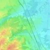 Mapa topográfico Le Bouscaut, altitude, relevo