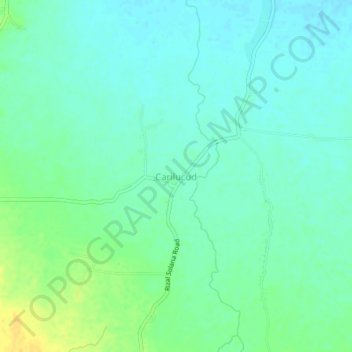 Mapa topográfico Carilucud, altitude, relevo