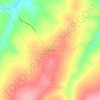 Mapa topográfico Santa Zélia, altitude, relevo