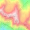 Mapa topográfico Oshtoran Kuh, altitude, relevo