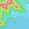 Mapa topográfico Rajegwesi, altitude, relevo