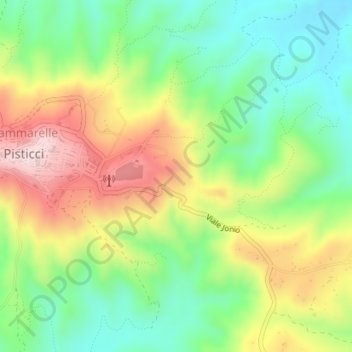 Mapa topográfico Varre, altitude, relevo