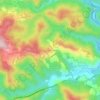 Mapa topográfico Carrodano Superiore, altitude, relevo