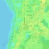 Mapa topográfico Narcoossee, altitude, relevo