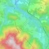 Mapa topográfico Bronia, altitude, relevo