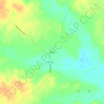 Mapa topográfico Union, altitude, relevo
