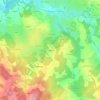 Mapa topográfico Fargetas, altitude, relevo
