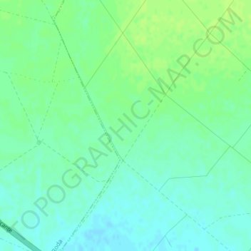 Mapa topográfico Camino de Romanos, altitude, relevo