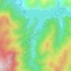 Mapa topográfico Laguna Amargo, altitude, relevo