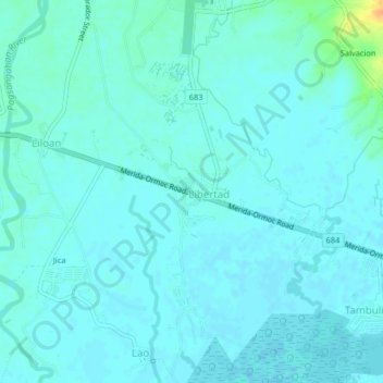 Mapa topográfico Seguinon, altitude, relevo
