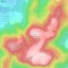 Mapa topográfico Cumber-Melon Mountain (Mt Baldy), altitude, relevo