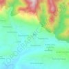 Mapa topográfico Batur, altitude, relevo