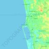 Mapa topográfico Negombo, altitude, relevo