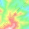 Mapa topográfico Buntu Tondok, altitude, relevo