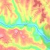 Mapa topográfico Fernwood, altitude, relevo
