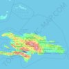 Mapa topográfico Puerto Plata, altitude, relevo