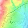 Mapa topográfico Girian Permai, altitude, relevo