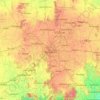 Mapa topográfico Bangalore Urban, altitude, relevo