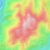 Mapa topográfico A Moa, altitude, relevo