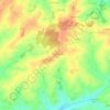 Mapa topográfico La Jambuère, altitude, relevo