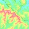 Mapa topográfico Novilara, altitude, relevo