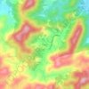 Mapa topográfico Caetés, altitude, relevo