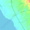 Mapa topográfico Tibagon, altitude, relevo