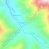 Mapa topográfico Las Breas, altitude, relevo