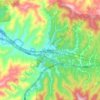 Mapa topográfico 鲍峡镇, altitude, relevo