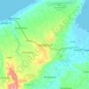 Mapa topográfico Laguindingan, altitude, relevo