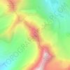 Mapa topográfico Couronne de Bréona, altitude, relevo