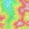 Mapa topográfico Ca' dei Sabbatini, altitude, relevo