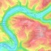 Mapa topográfico Eichach, altitude, relevo