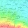 Mapa topográfico Mojosari, altitude, relevo