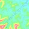 Mapa topográfico Burrinho, altitude, relevo