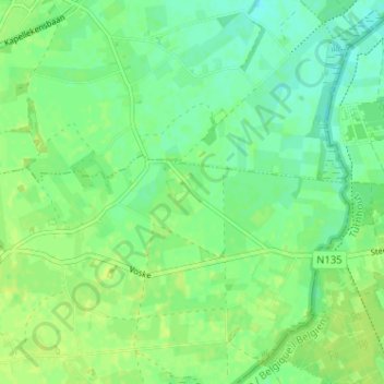 Mapa topográfico Klein-Bedaf, altitude, relevo