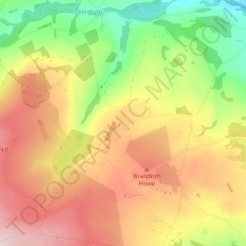 Mapa topográfico Ilton, altitude, relevo
