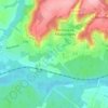 Mapa topográfico Le Caquet, altitude, relevo