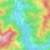 Mapa topográfico Pregalleno, altitude, relevo