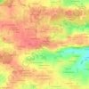 Mapa topográfico La Fontaine Aubert, altitude, relevo