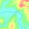 Mapa topográfico Toricueije, altitude, relevo