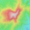 Mapa topográfico Mount Imlay, altitude, relevo