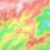 Mapa topográfico La Thiollière, altitude, relevo