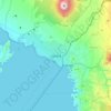 Mapa topográfico Goma, altitude, relevo